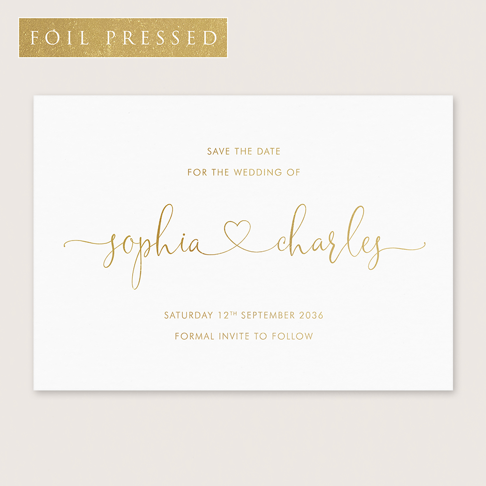 'Edward' Foil Press Save the Date