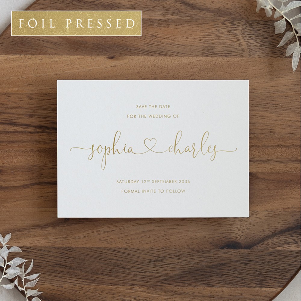 'Edward' Foil Press Save the Date