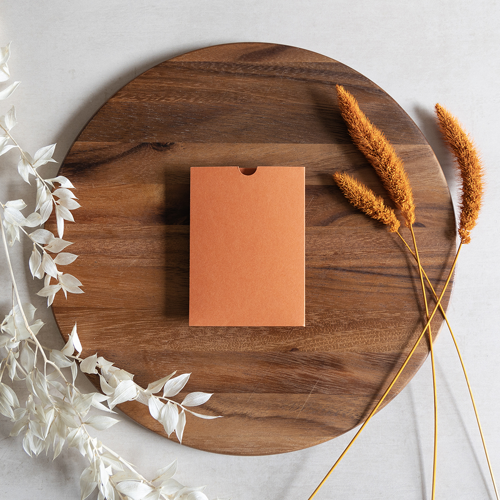 Rust Orange Pocket Wallet - Various Sizes