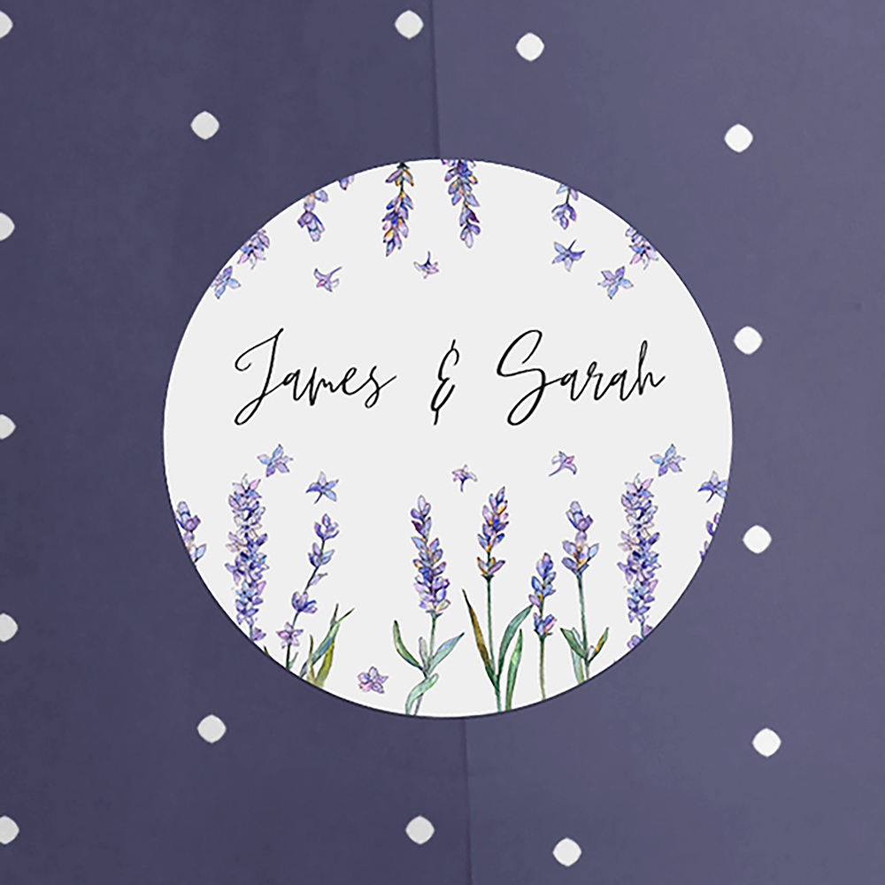 'Lavender L12' Save the Date Tag