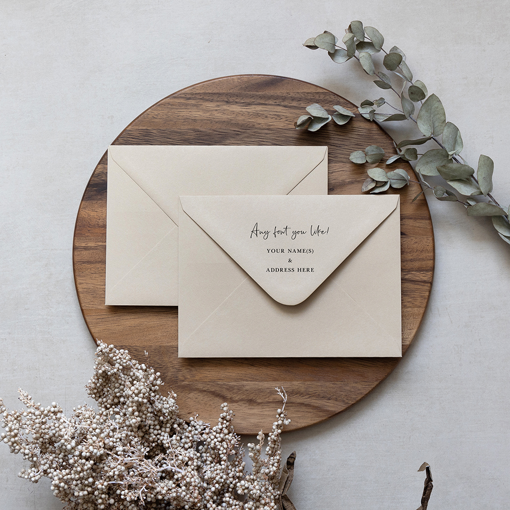 Stone Addressed Envelopes - Various Sizes