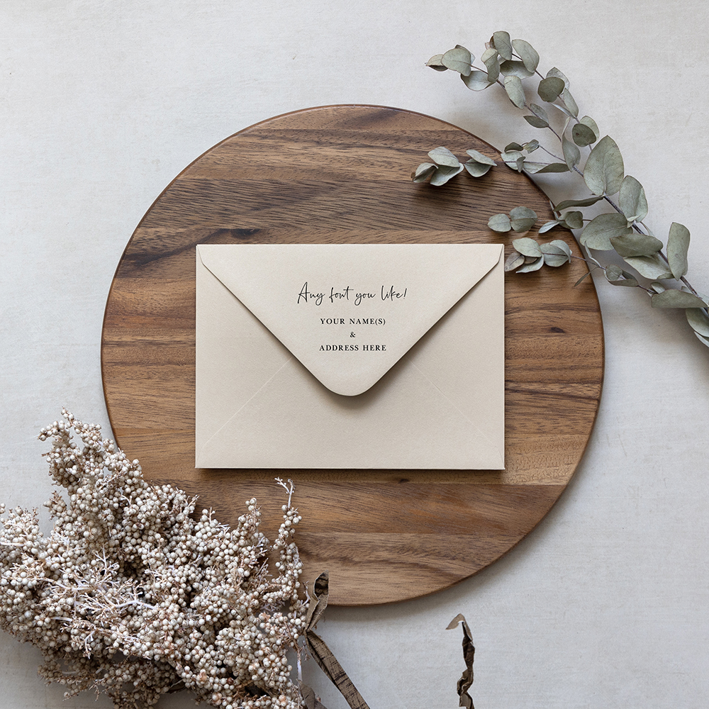 Stone Addressed Envelopes - Various Sizes