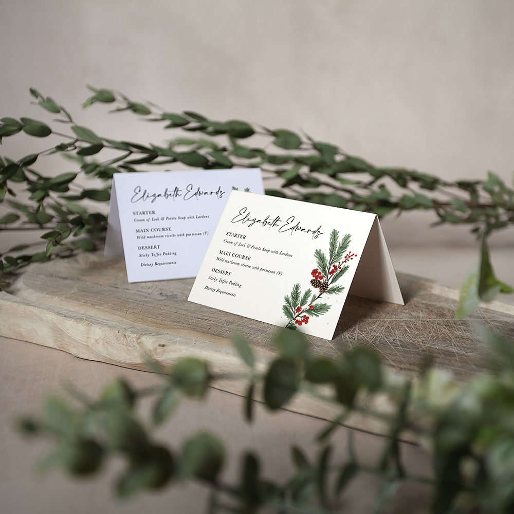 'Festive Noel' Menu Place Card