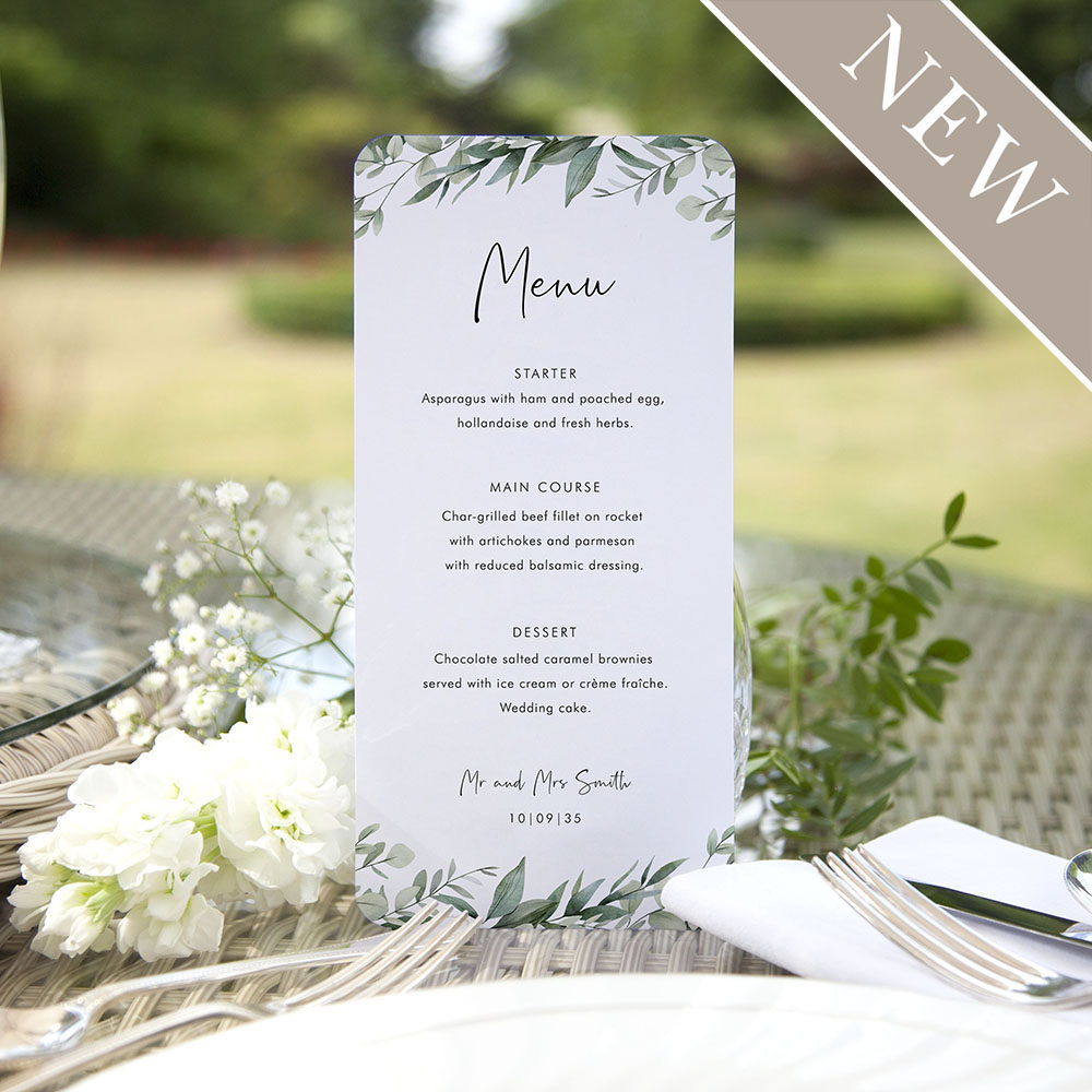 'Enchanting Eucalyptus' Slim Menu