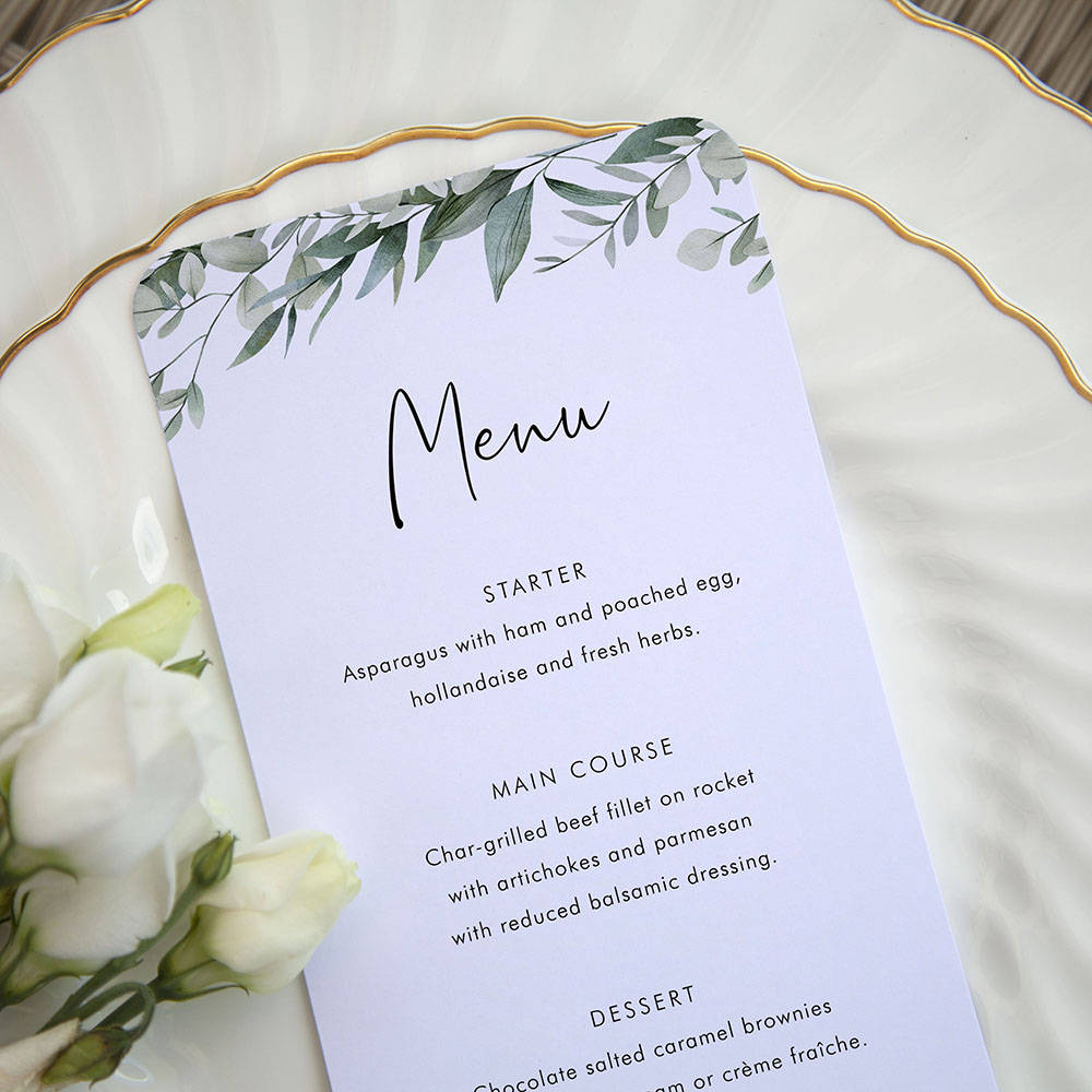 'Enchanting Eucalyptus' Slim Menu