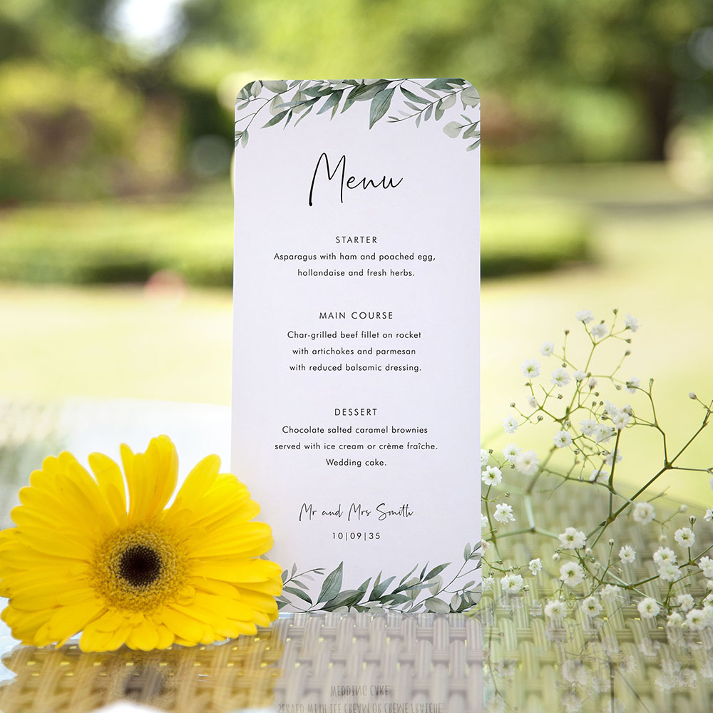 'Enchanting Eucalyptus' Slim Menu