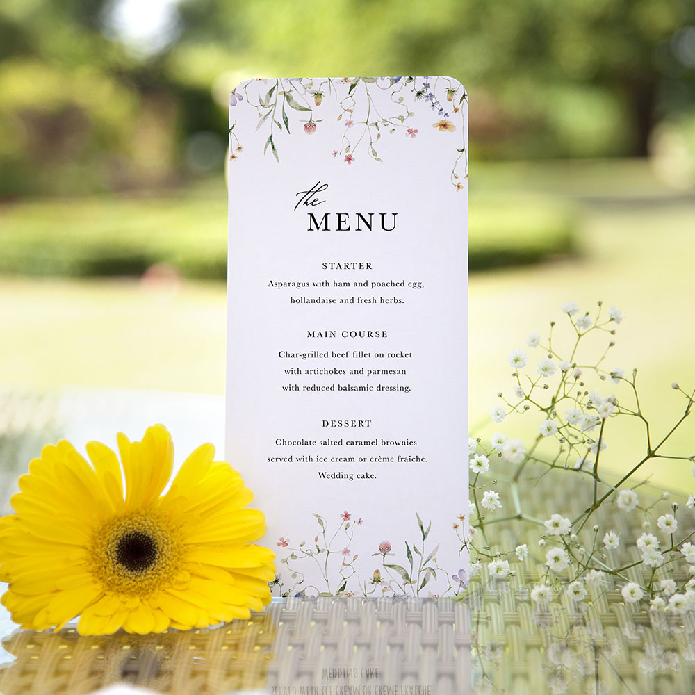 'Vintage Botanical Multi' Slim Menu