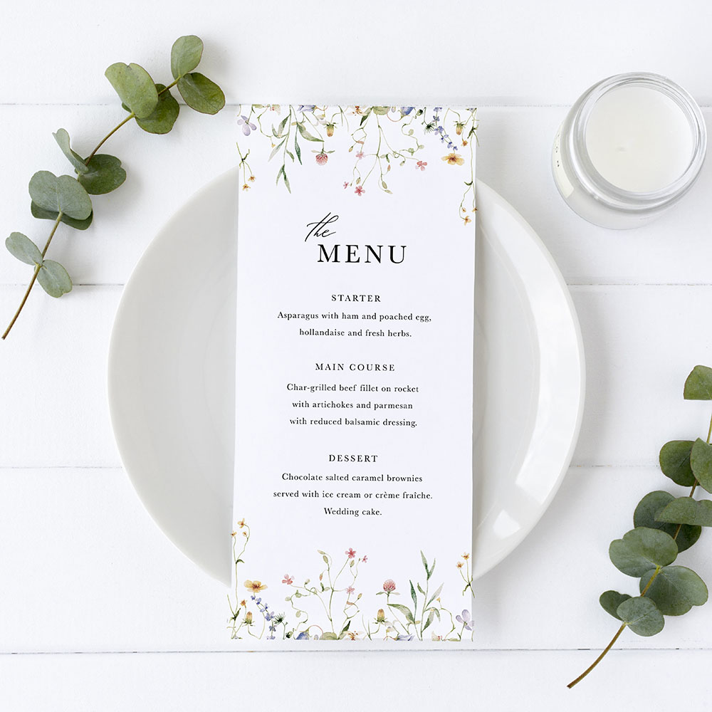 'Vintage Botanical Multi' Slim Menu