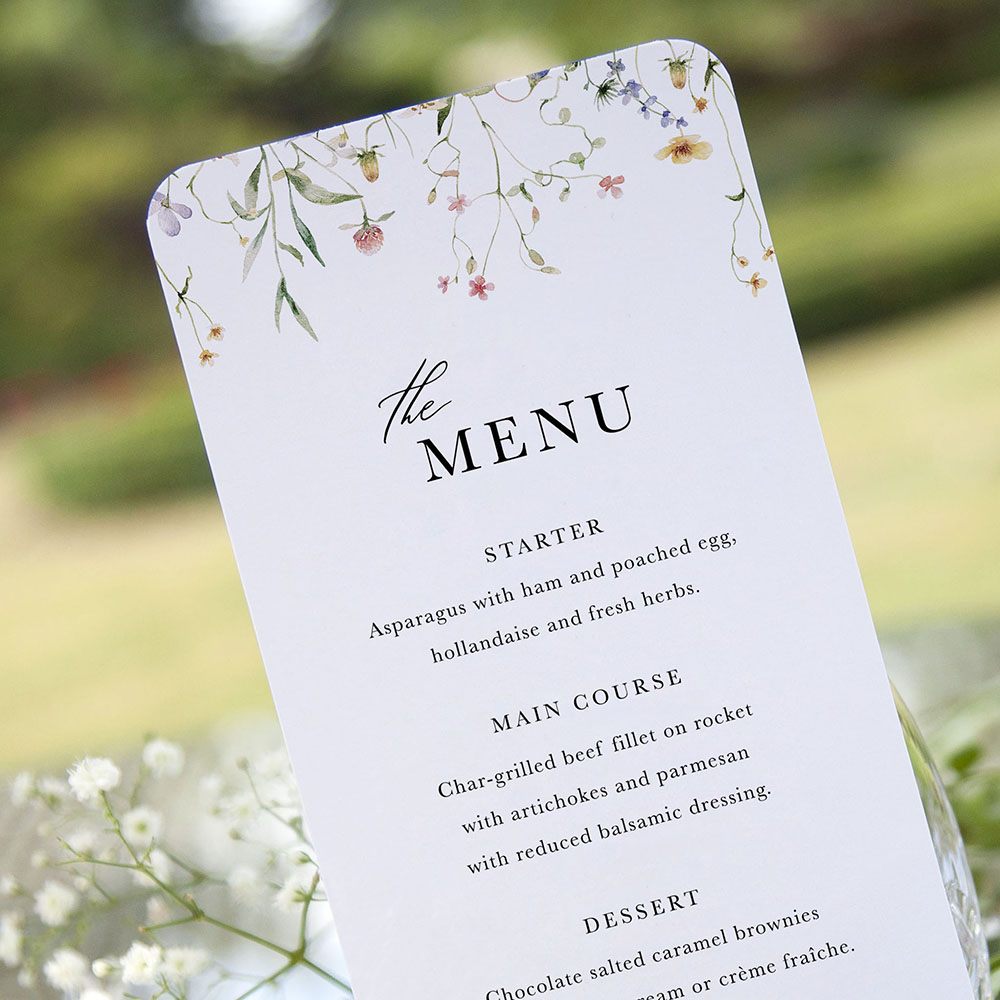 'Vintage Botanical Multi' Slim Menu