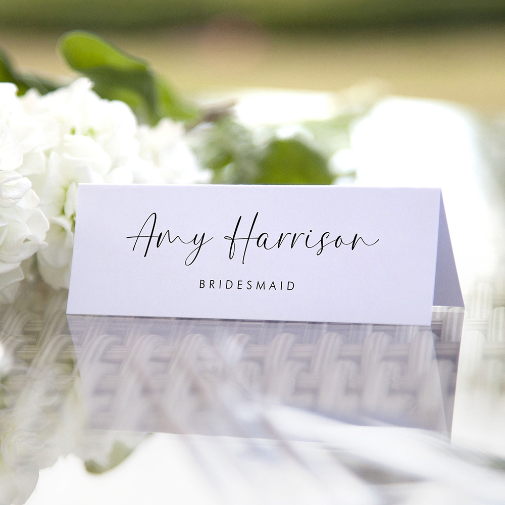 'Aurora' Place Card Sample