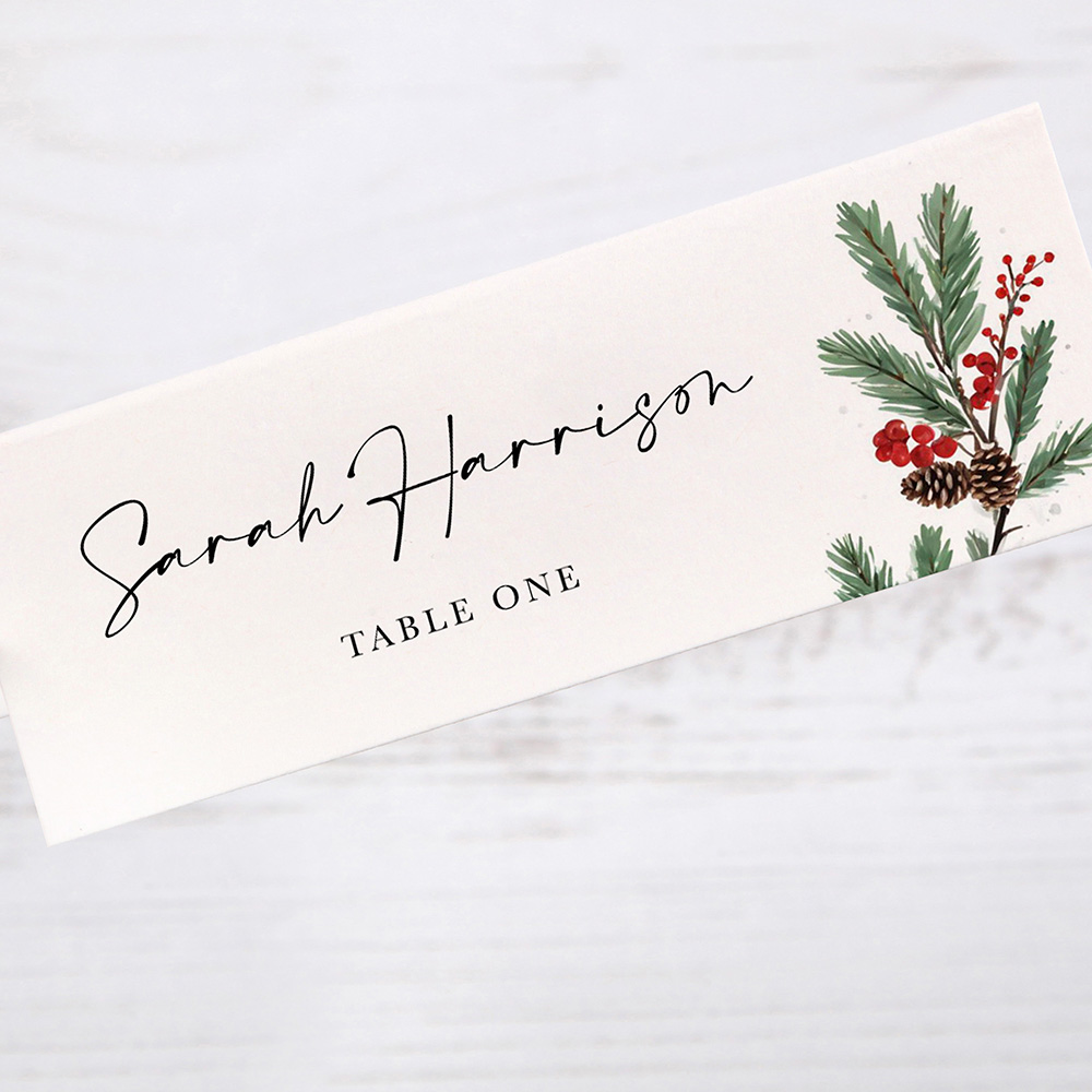 'Festive Noel' Place Cards