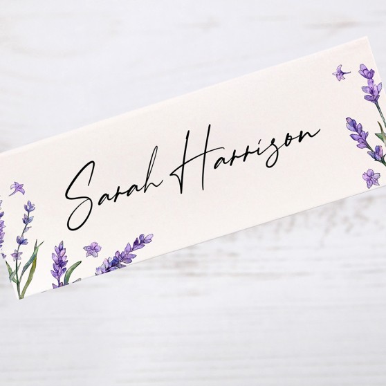 'Lavender' Place Card Sample