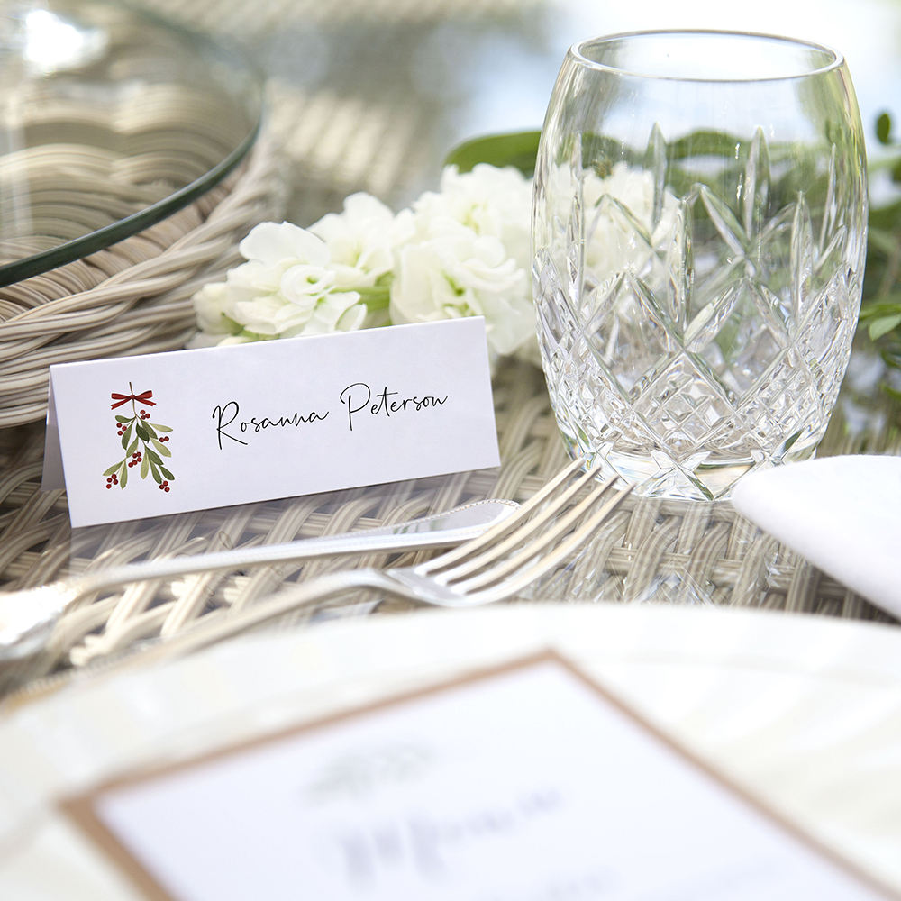 'Mistletoe' Place Cards