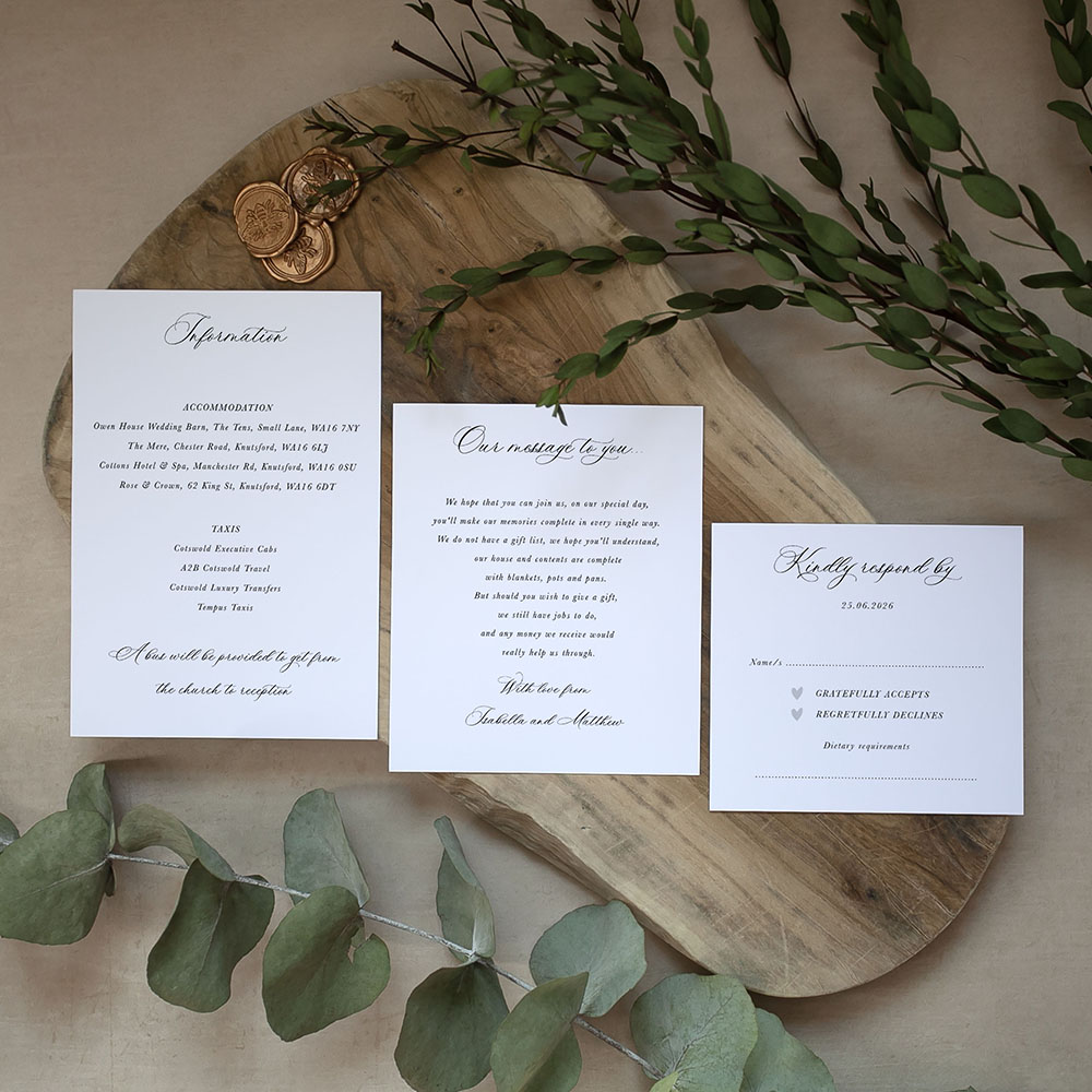 'Alchemist' Pocketfold Wedding Invitation