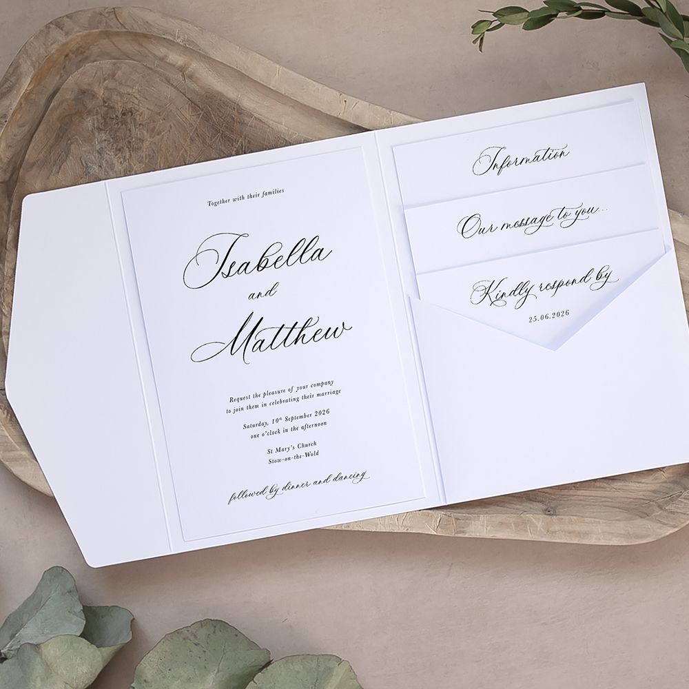 'Alchemist' Pocketfold Wedding Invitation