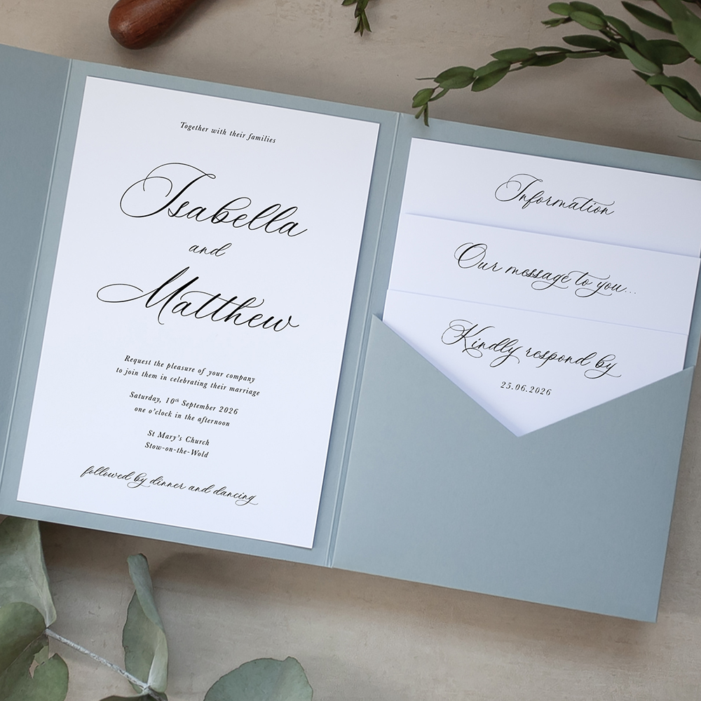 'Alchemist' Pocketfold Wedding Invitation