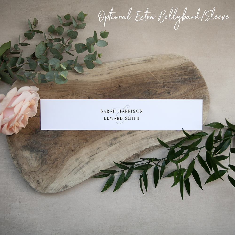 'Isadora' Printed Gatefold Wedding Invitation