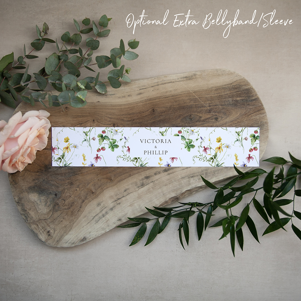 'Sweet Serenade' Printed Gatefold Wedding Invitation