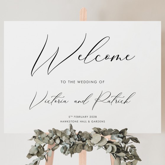 'Calligraphy 1' Welcome Sign A2/A1