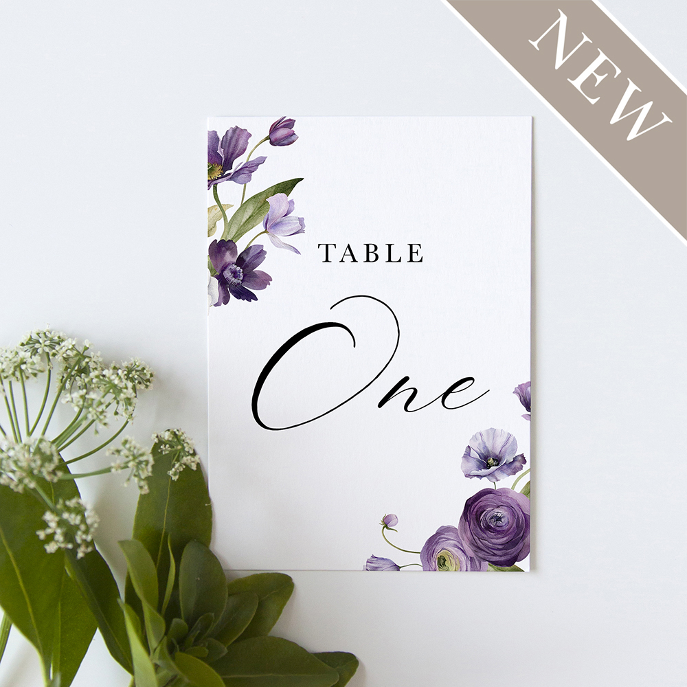 'Royal Blooms' Table Name/Number