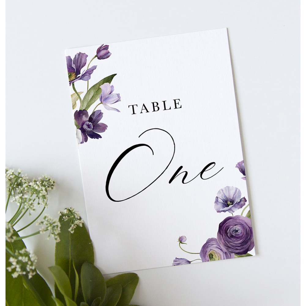 'Royal Blooms' Table Name/Number