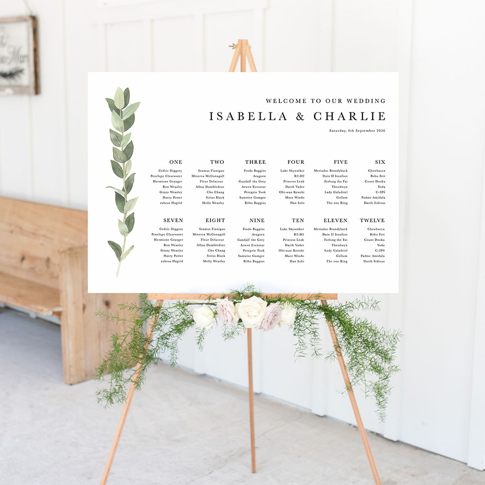 'Traditional Tuscany' Large White Table Plan A2/A1/A0