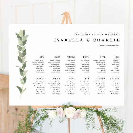 'Traditional Tuscany' Large White Table Plan A2/A1/A0