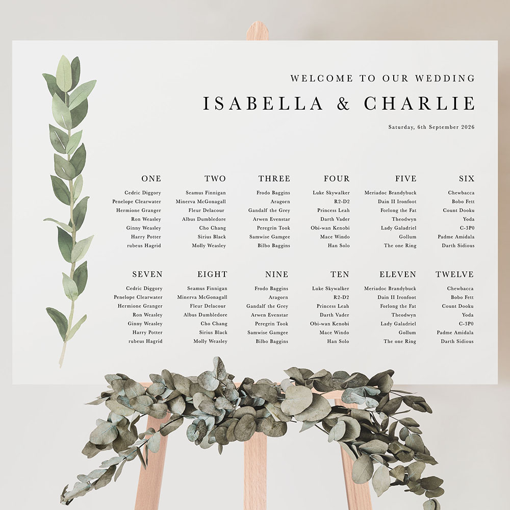 'Traditional Tuscany' Large White Table Plan A2/A1/A0