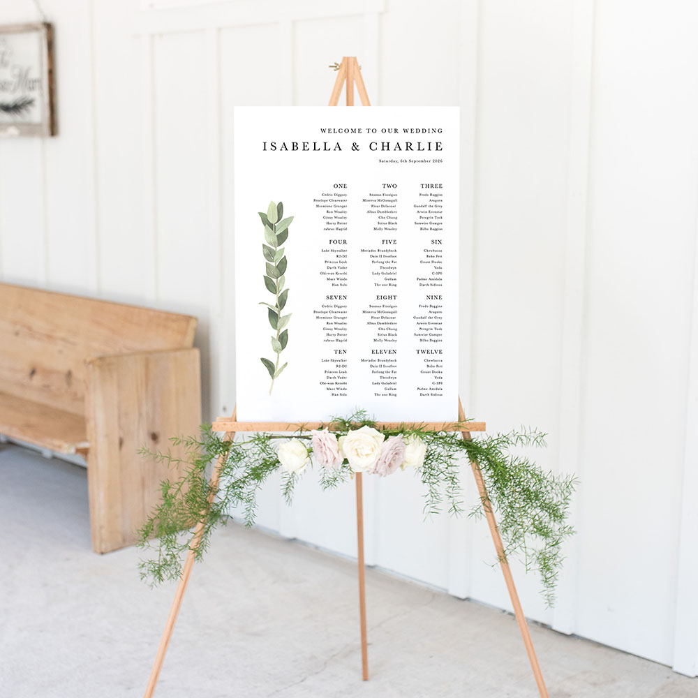 'Traditional Tuscany' Large White Table Plan A2/A1/A0