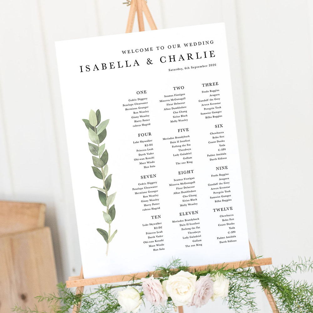 'Traditional Tuscany' Large White Table Plan A2/A1/A0