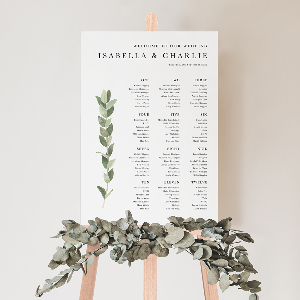 'Traditional Tuscany' Large White Table Plan A2/A1/A0