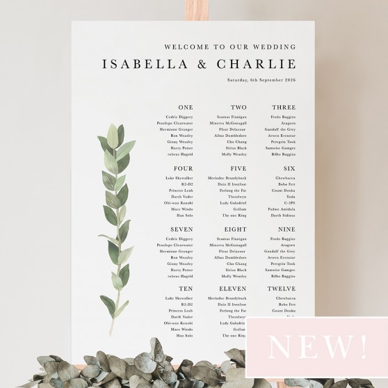 'Traditional Tuscany' Large White Table Plan A2/A1/A0